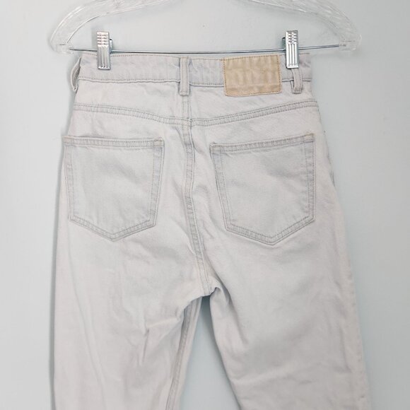 Zara Jeans Join Life Mom Jeans High Waist Tapered Leg Denim Light Blue Sz‎ 00 - Picture 7 of 13